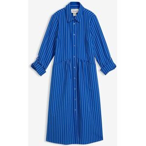 bonprix Kleid mit Hemdkragen aus reiner Baumwolleblau 48Damen