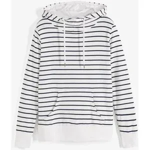 bonprix Hoodie aus Baumwoll-Mixweiß 44Damen