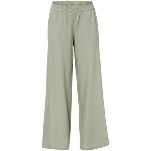 bonprix Palazzohose aus Leinen und Viskose, Loose Fit Passform, mit Smock-Bund