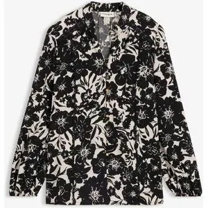 bonprix Bluse mit Spitzenbändernschwarz 38Damen