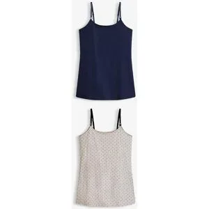 bonprix Stilltop mit Bio-Baumwolle  (2er Pack)blau 44Damen
