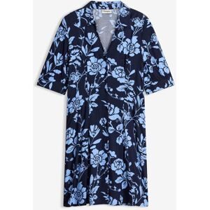 bonprix Blusenkleid aus fließender Viskoseblau 46Damen