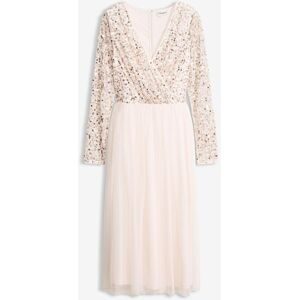 bonprix Cocktailkleid mit Paillettenstickereirosa 40Damen