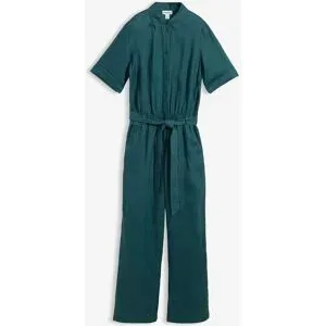 bonprix Jumpsuit aus reinem Leinenpetrol 52Damen