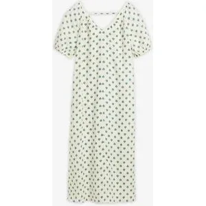 bonprix Kleid aus reinem Leinenweiß 40Damen