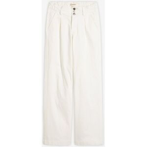 bonprix Cropped Wide-Leg-Jeans High Waist, Bequembundweiß 50Damen