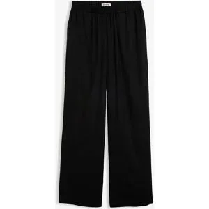bonprix Schlupfhose aus leichter Viskose mit Bequembundschwarz 44Damen