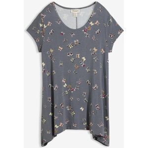 bonprix T-Shirt leicht ausgestellter Schnitt, verlängerte Saumseiten