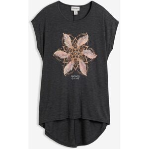 bonprix T-Shirt A-Linie, Kurzarm, aus Viskose und Polyester, mit Rundhalsausschnitt