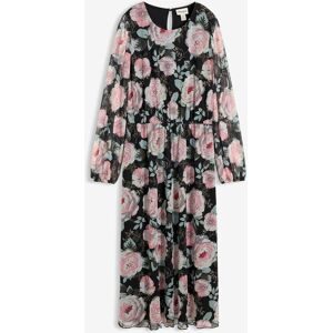 bonprix Midikleid aus softem Meshschwarz 48Damen