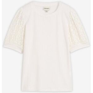 bonprix Shirt aus Baumwoll-Mixweiß 48Damen
