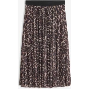 bonprix Ausgestellter Midirock mit Meshbraun 48Damen