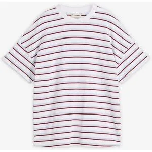 bonprix T-Shirt aus schwerer Bio-Baumwolleweiß 48Damen