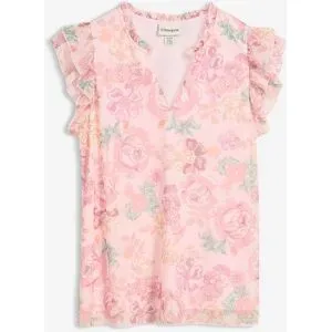 bonprix Shirtbluse aus softem Meshrosa 40Damen