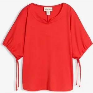 bonprix Lockeres Shirt aus weichem Piquérot 44Damen