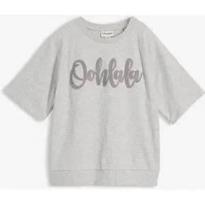 bonprix Sweatshirt aus Baumwoll-Mixgrau 48Damen