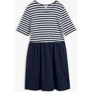 bonprix Shirtkleid aus reiner Baumwolleblau 48Damen