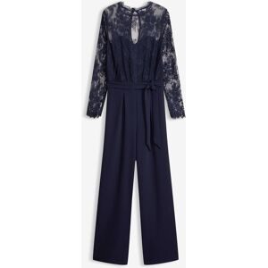 bonprix Jumpsuit mit Spitzeblau 36Damen
