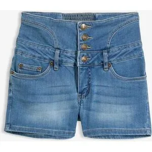 bonprix Highwaist-Jeans-Shortsblau 42Damen