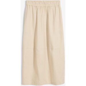 bonprix Midirock aus leichtem Leinen-Mixbeige 44Damen