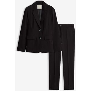 bonprix Hosenanzug (2-tlg. Set) mit Viskoseschwarz 48Damen