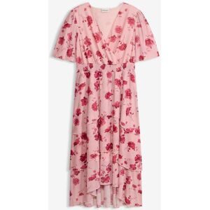 bonprix Midikleid aus softem Meshrosa 48Damen