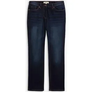 bonprix Straight-Jeans Mid Waist, Bequembundblau 50Damen