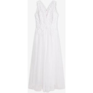 bonprix Brautkleid aus Tüll und Spitzeweiß 36Damen