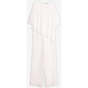 bonprix Overall aus feinem Chiffonweiß 52Damen