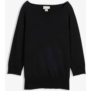 bonprix Pullover mit Seidenanteilschwarz 36Damen