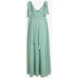 bonprix 2-in-1 Umstands- und Stillkleid mit verstellbaren Trägerngrün 44Damen