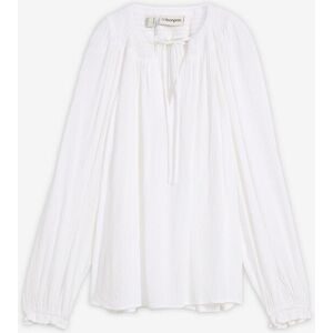 bonprix Tunikabluse mit Crinkle-Effektweiß 46Damen