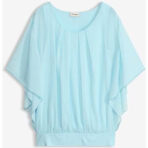 bonprix Chiffonbluse mit Fledermausärmelblau 46Damen