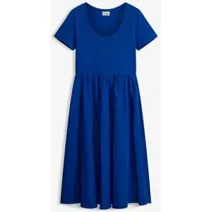 bonprix Jerseykleid im Material-Mixblau 52Damen