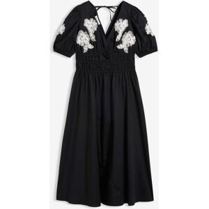bonprix Midikleid mit Stickereischwarz 46Damen