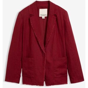 bonprix Blazer aus reinem Leinenrot 36Damen