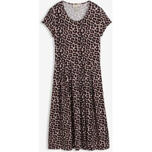 bonprix Jerseykleid mit Leodruckschwarz 36Damen