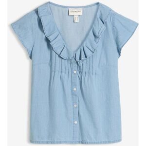 bonprix Jeans-Blusentop aus Bio-Baumwolleblau 52Damen