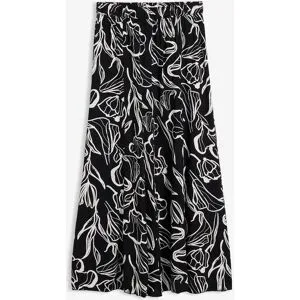 bonprix Viskose Maxirockschwarz 40Damen