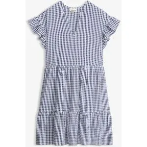 bonprix Minikleid aus Seersuckerweiß 50Damen
