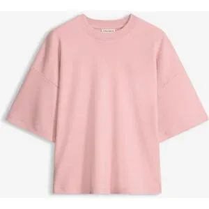 bonprix Kurzes Oversize-Shirt aus reiner schwerer Bio-Baumwollerosa 48Damen