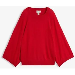 bonprix Oversized Feinstrickpulloverrot 36Damen