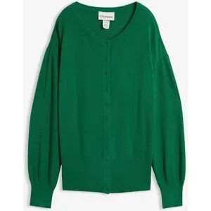 bonprix Feinstrickjacke aus softem Viskose-Mixgrün 40Damen