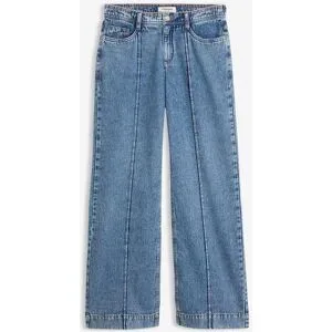 bonprix Wide-Leg-Jeans Mid Waistblau 44Damen
