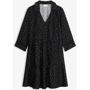 bonprix Kurzes Kleid aus Viskose-Mixschwarz 44Damen