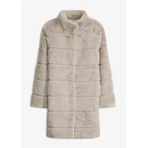bonprix Fellimitat-Mantelgrau 36Damen
