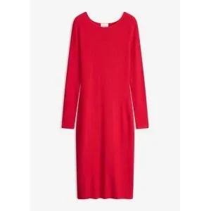 bonprix Strickkleid für modischen Auftritt, aus Viskose, Polyamid und Polyester