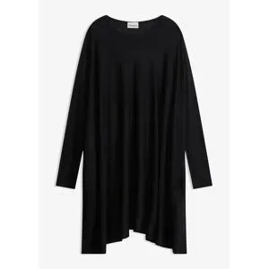 bonprix Long-Pullover aus Viskose-Mixschwarz 52Damen