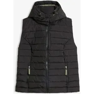 bonprix Steppweste mit Kapuzeschwarz 44Damen