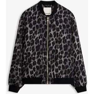 bonprix Blouson aus fließendem Satingrau 42Damen